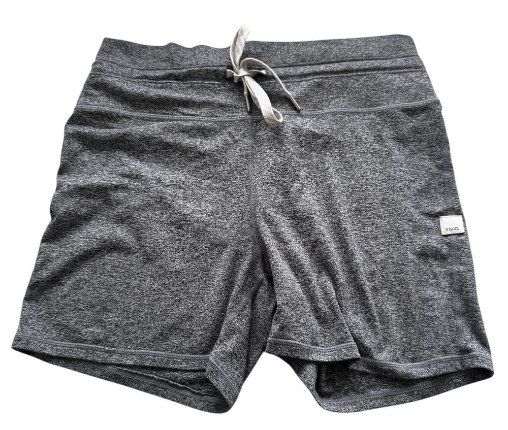 Vuori Halo Vintage Short Grey Heathered Drawstring Athletic Shorts Size S